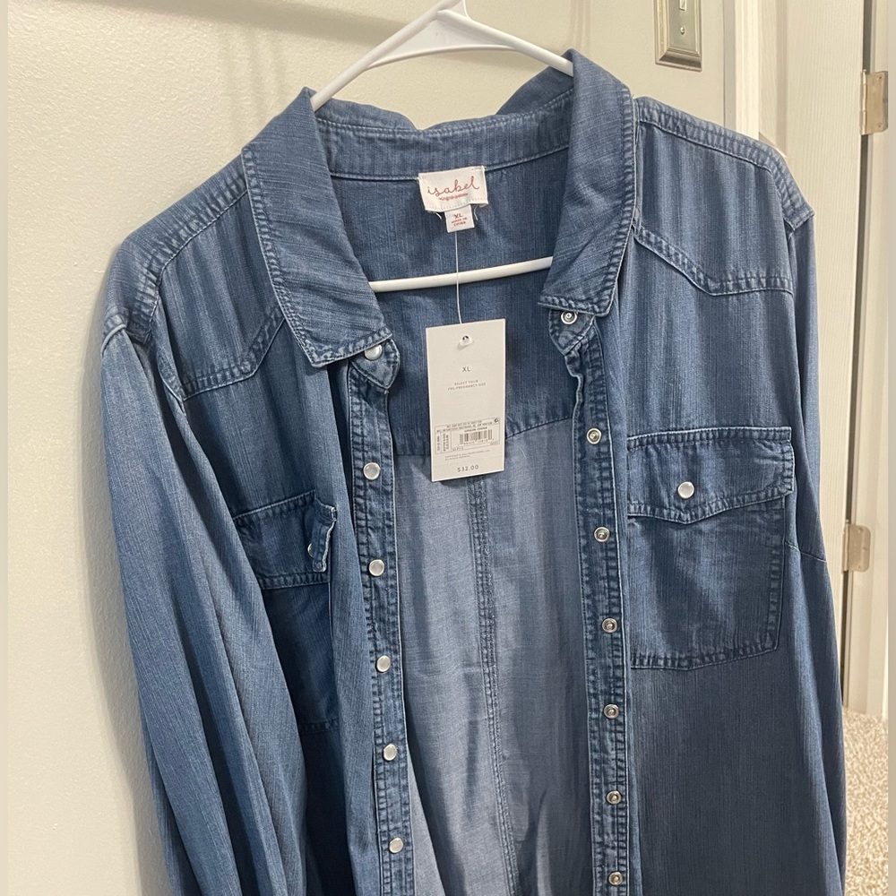 Isabel Maternity by Ingrid & Isabel Denim Shirt